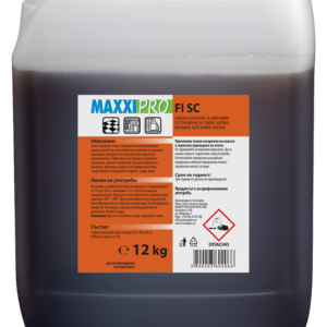 Heavy-duty alkaline detergent for removing grease, protein deposits, tar, resin and baked-on residues in food processing environments.