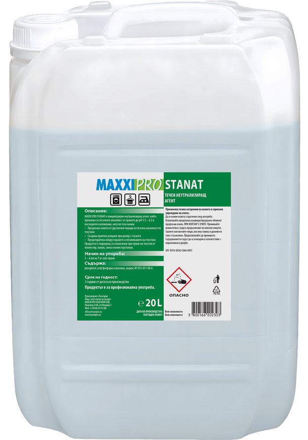 STANAT- Professional Residual Alkalinity Neutraliser for Commercial Laundry